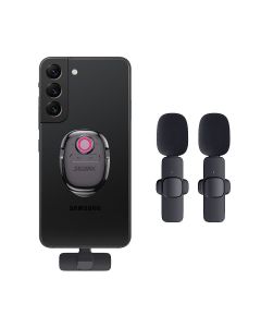 SeiyaX Voice Translator with Wireless Microphone (1 Transmitter 2 Receivers) for Android Phone Direct Broadcast, Foreign Interview, 137 Multilingual Voice Messages Translation for Whatsapp, Instagram, Type-C