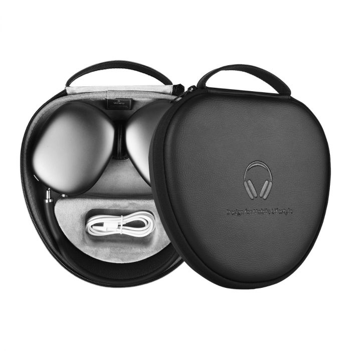 AirPods Max Case with Sleep Mode, Upgraded Smart Case for Headphones,  Ultra-Slim Travel Carrying Case with Staying Power, Hard Shell Storage Bag